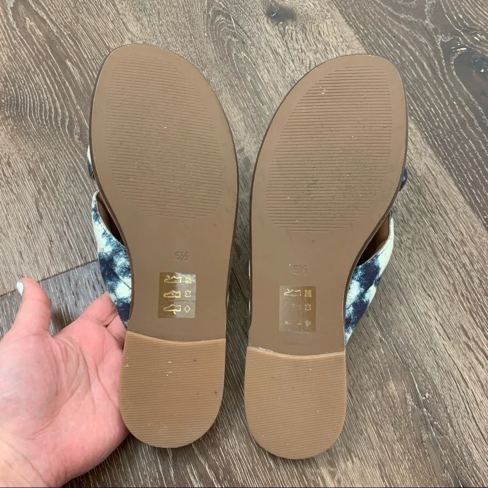 Madewell | The Skylar Slide Sandal In Tie Dye 6.5